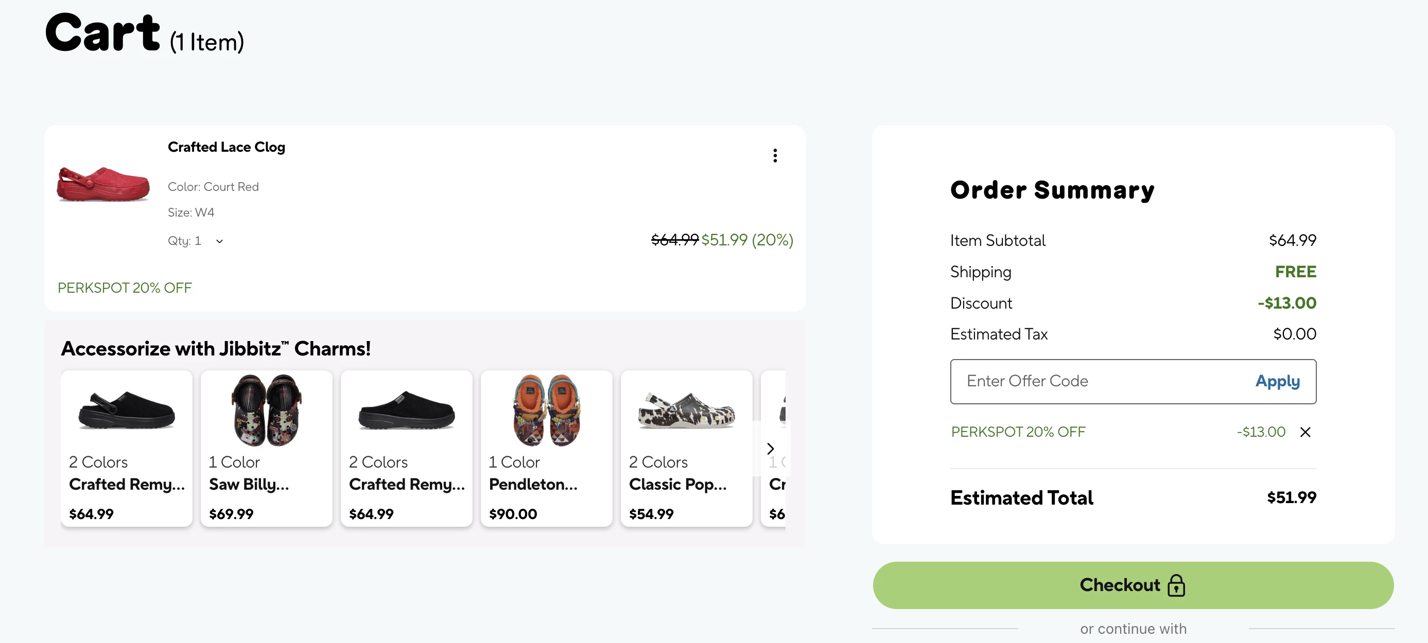 Image showing the coupon applied successfully